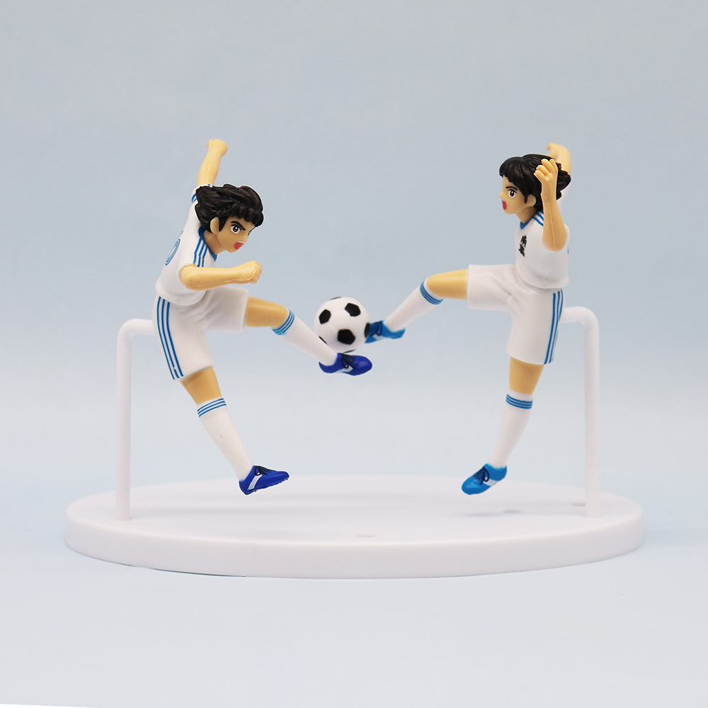 Set 6 Figuras Captain Tsubasa Oliver y Benji 10.5cm Aprox