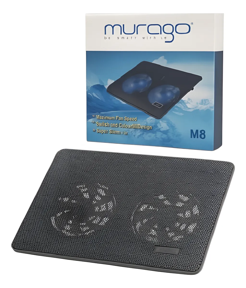 Base Notebook Cooler Murago M8 con Doble Ventilador 140mm