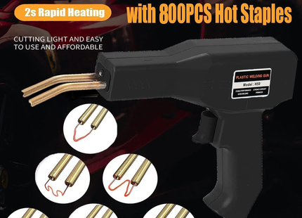 Kit Soldador de Plástico 50W - 800 Grapas Calientes