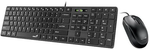 Combo Teclado y Mouse Con Cable Genius SlimStar C126 AI Copilot Slim