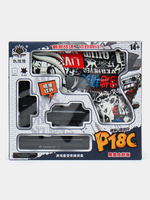 Pistola Airsoft P18C Graffiti con Silenciador Balines 6mm