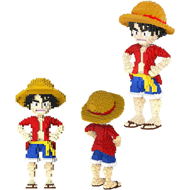 Lego Monkey D. Luffy One Piece 50cm Aprox