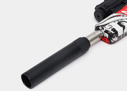 Pistola Airsoft P18C Graffiti con Silenciador Balines 6mm