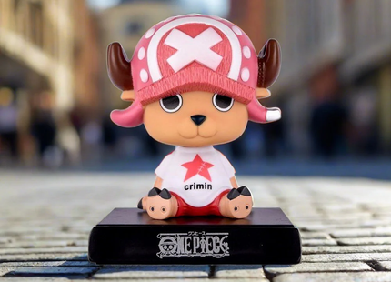 Bobblehead Chopper 12cm Aprox con Soporte para Celular de Auto - One Piece