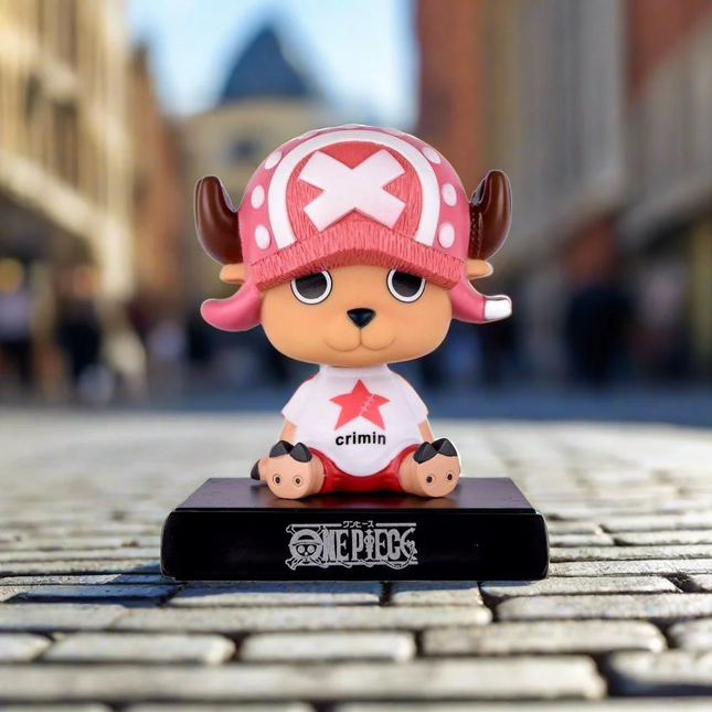 Bobblehead Chopper 12cm Aprox con Soporte para Celular de Auto - One Piece