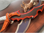 Set Dagas Solo Leveling de Acero 54cm Aprox - 2 Piezas con Base