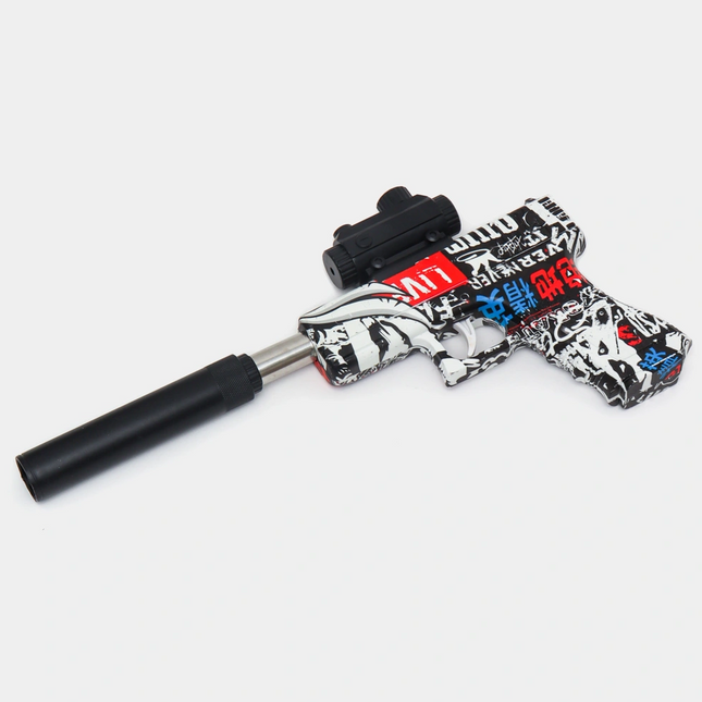 Pistola Airsoft P18C Graffiti con Silenciador Balines 6mm