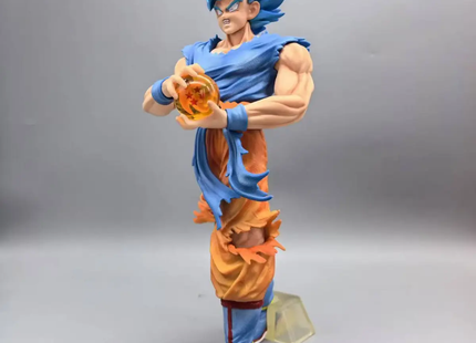 Figura Goku Super Saiyan Azul 28cm Aprox | Con Esfera del Dragón