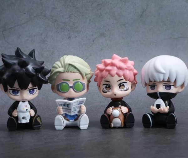 Set 7 Figuras Chibi Jujutsu Kaisen 8cm Aprox