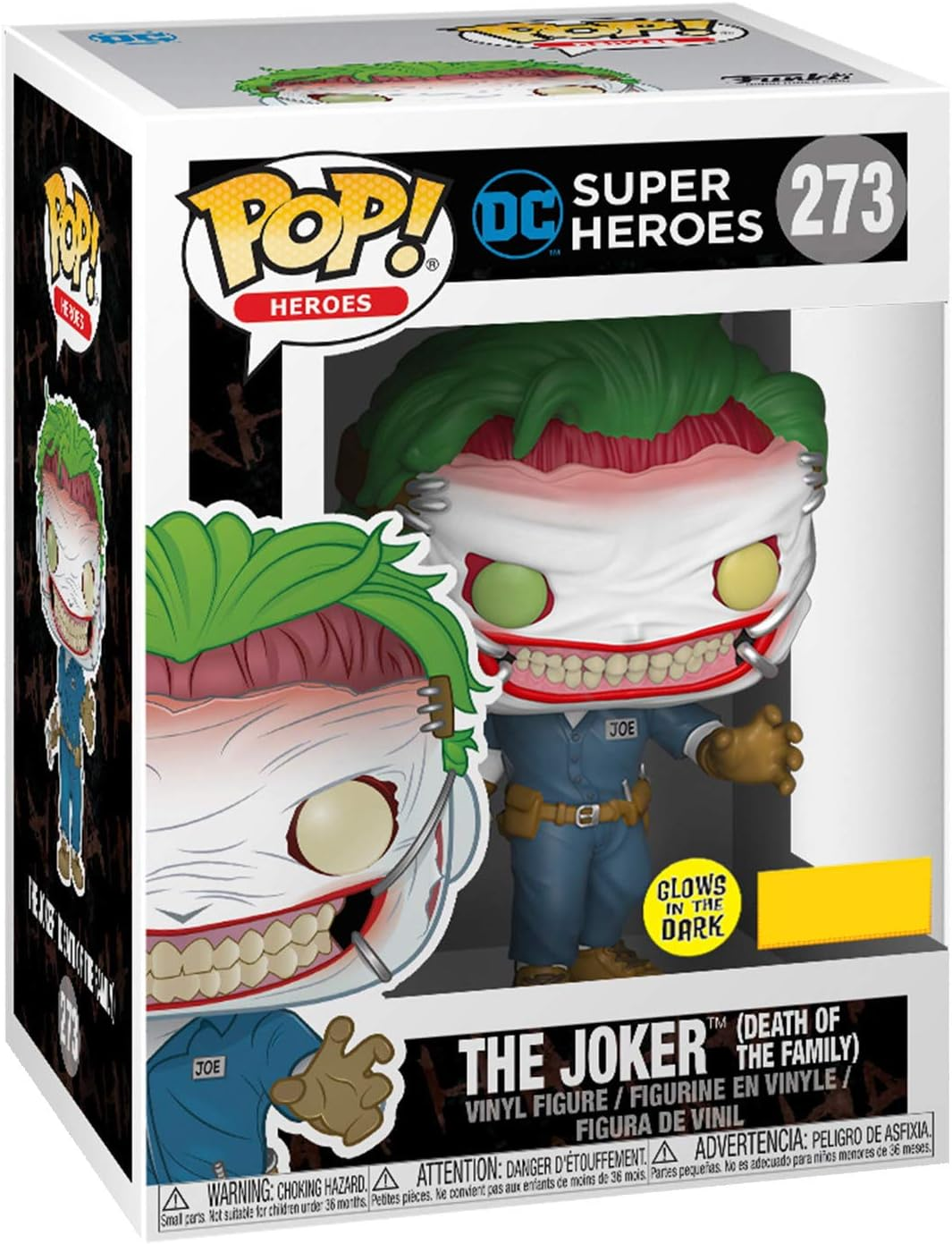 Funko Pop The Joker Death of the Family #273 DC Glow in the Dark