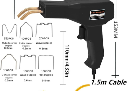 Kit Soldador de Plástico 50W - 800 Grapas Calientes