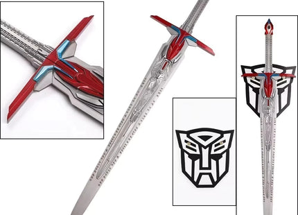 Espada de Optimus Prime Acero + Soporte - Transformers 130cm Decorativa