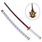 Katana Nichirin de Kyojuro Rengoku Hoja Acero + Vaina - Demon Slayer 103cm