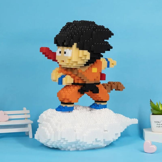 Set Bloques Construcción Goku Nube Kinton 30cm Aprox
