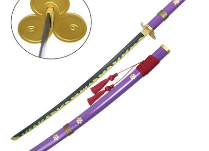 Katana Enma de Zoro Hoja Acero + Vaina - One Piece 103cm
