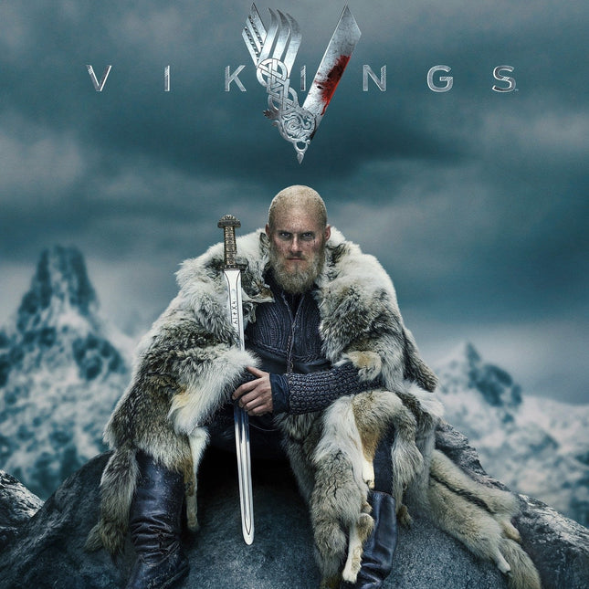 Espada Vikinga de Ragnar Lothbrok - Vikings Decorativa 90cm + Soporte