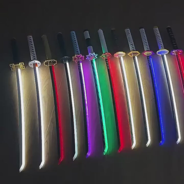 Katana Muichiro Tokito Demon Slayer 100cm Aprox con Luz LED Recargable