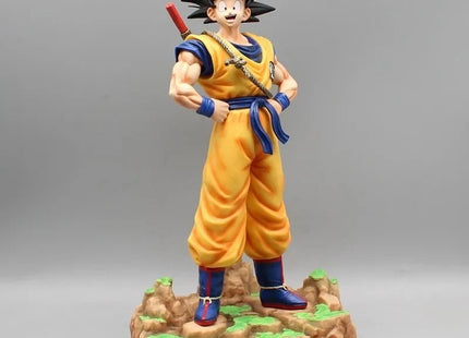 Figura Goku con Báculo Nyoi-bo Dragon Ball 32cm
