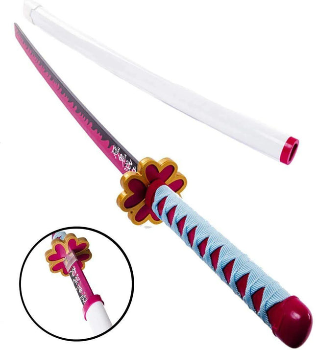 Katana Nichirin de Mitsuri Kanroji Hoja Acero + Vaina - Demon Slayer 103cm