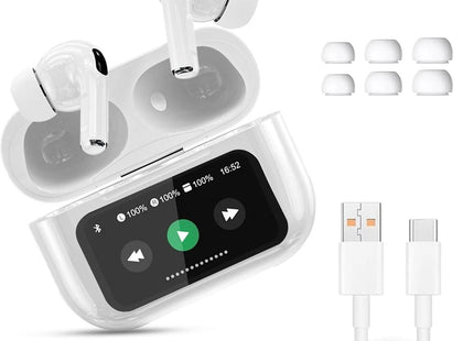 Audífonos Inalámbricos Bluetooth con Cancelación de Ruido y Pantalla Táctil