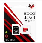 Tarjeta MicroSD ECCO 32GB - Memoria Micro SD con Adaptador Incluido