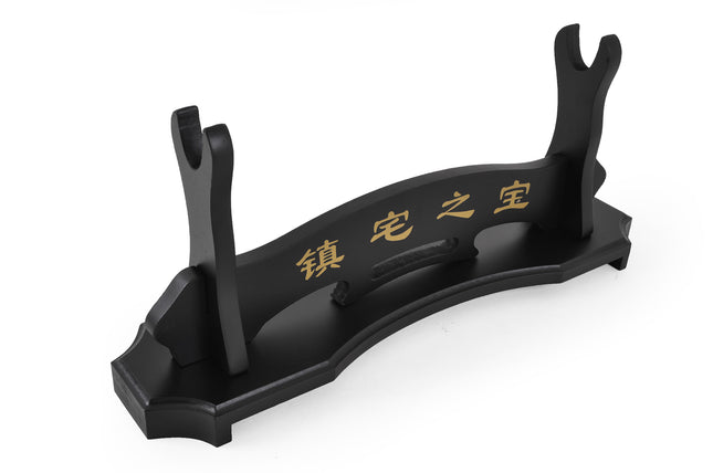 Soporte de Mesa para Katana con Letras Chinas - Madera 40cm
