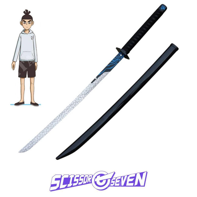 Katana de Seven + Vaina - Scissor Seven 100cm Decorativa - Mil Piezas Demoniacas